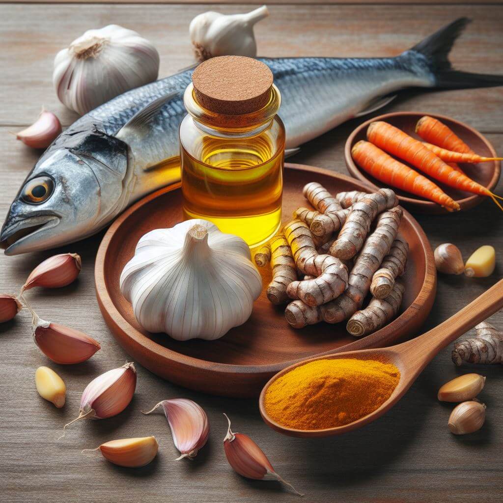 Reducing Inflammation with Garlic, Fish Oil, and Turmeric